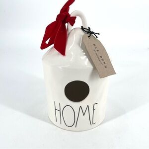 Rae Dunn Birdhouse Christmas Poinsettia NEW